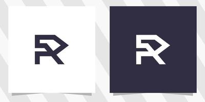 Buchstabe r-Logo-Design-Vorlage vektor