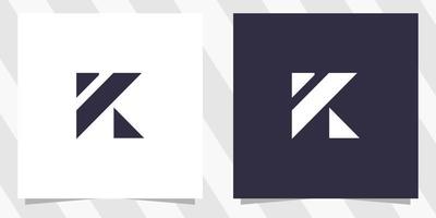 brev k logotyp design vektor
