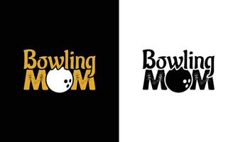 bowling Citat t skjorta design, typografi vektor