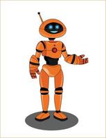 humanoide Roboter-Vektorillustration für Logo vektor