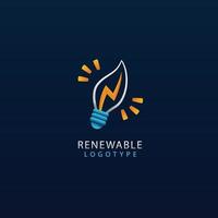 Farbverlauf-Energie-Logo-Template-Design vektor