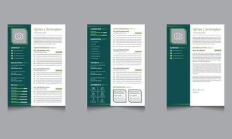 modern återuppta CV mall design omslag brev företag layout jobb tillämpningar vektor