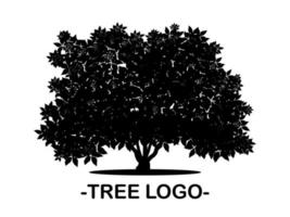 svart gren träd eller nakna träd silhuetter set. handritade isolerade illustrationer. vektor