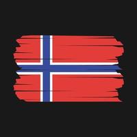 norge flaggborste vektor