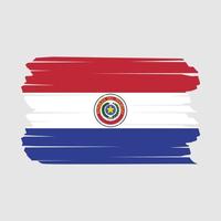 paraguay flagge bürste vektor