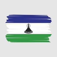 lesotho flagge bürste vektor