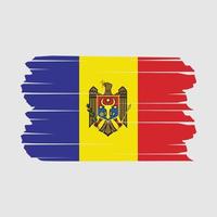 Moldavias flaggborste vektor