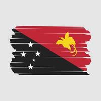 Bürste der Papua-Flagge vektor