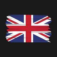 Bürste der britischen Flagge vektor