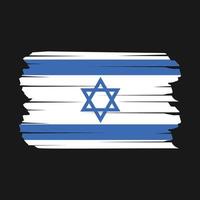 Israel Flagge Pinsel vektor