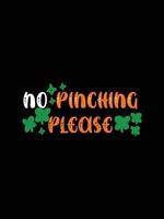 st. patrick's day typografie bunter irischer zitatvektorbeschriftungs-t-shirt-entwurf vektor