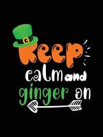 st. patrick's day typografie bunter irischer zitatvektorbeschriftungs-t-shirt-entwurf vektor