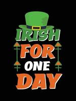 st. Patricks dag typografi färgrik irländsk Citat vektor text t skjorta design