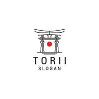 Torii-Logo-Design-Icon-Vektor vektor