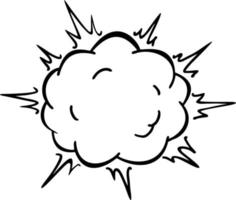 tecknad serie Tal bubbla, ramar av rök eller ånga, serier dialog moln. komisk bok luft vind storm blåsa explosion isolerat ikon vektor