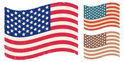 Flagge der USA. amerikanische Flagge vektor