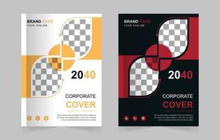 Corporate Simple Business Book Cover Designvorlage a4 vektor