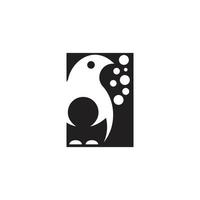 Pinguin-Logo-Vektor vektor