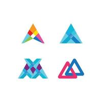 triangel logotyp vektor