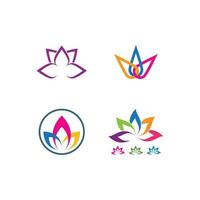 Lotusblumen-Logo vektor