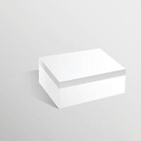 Box-Modell isoliert auf weißem Hintergrund. Vektor-Illustration vektor