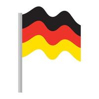 isolierte deutschland flagge vektor design