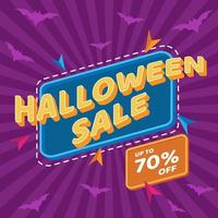 halloween försäljning mall design, lämplig för inbjudan, hälsning, annons, vektor illustration