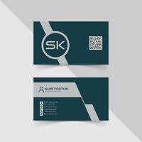 stilvolles Corporate-Visitenkarten-Template-Design vektor