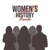 Der Monat der Frauengeschichte wird jedes Jahr im März begangen vektor