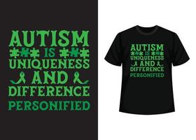 autism medvetenhet dag t-shirt design, grymt bra autism dag t skjorta design, värld autism medvetenhet dag t-shirt design, typografi t-shirt, vektor och illustration element för en tryckbar Produkter