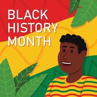 Afrikaner feiern den Monat der schwarzen Geschichte vektor