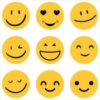 lyckligt ansikte emoji vektor