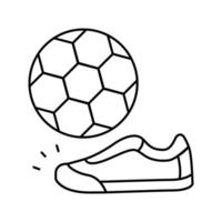 Fußball Fußballspiel Symbol Leitung Vektor Illustration