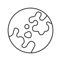 Vitiligo Hautkrankheit Linie Symbol Vektor Illustration