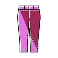 capri hose kleidung farbe symbol vektor illustration