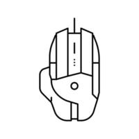 Gaming-Maus-Linie-Symbol-Vektor-Illustration vektor