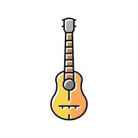 gitarre musiker instrument farbe symbol vektor illustration