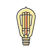 Erfindung Glühbirne Farbe Symbol Vektor Illustration