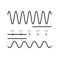 frekvens telekommunikation linje ikon vektorillustration vektor