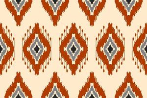 abstrakte ethnische Musterkunst. ikat nahtloses muster traditionell. amerikanischer, mexikanischer Stil. vektor