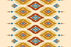 teppich ethnisches stammesmuster kunst. ethnisches ikat nahtloses muster. amerikanischer, mexikanischer Stil. vektor