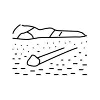 Death Valley Linie Symbol Vektor Illustration
