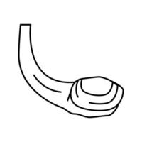 geoduck pazifische Muschellinie Symbol Vektor Illustration