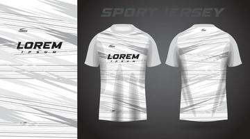 vit skjorta sport jersey design vektor