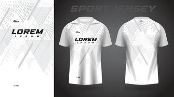 vit skjorta sport jersey design vektor