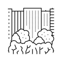 Central Park Linie Symbol Vektor Illustration