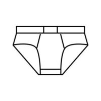 underkläder kläder linje ikon vektor illustration