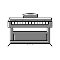 Klavier Musiker Instrument Farbsymbol Vektor Illustration