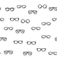glasögon optisk stil ram vektor sömlös mönster