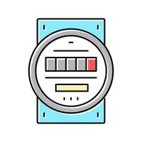 Stromzähler Farbsymbol Vektor Illustration